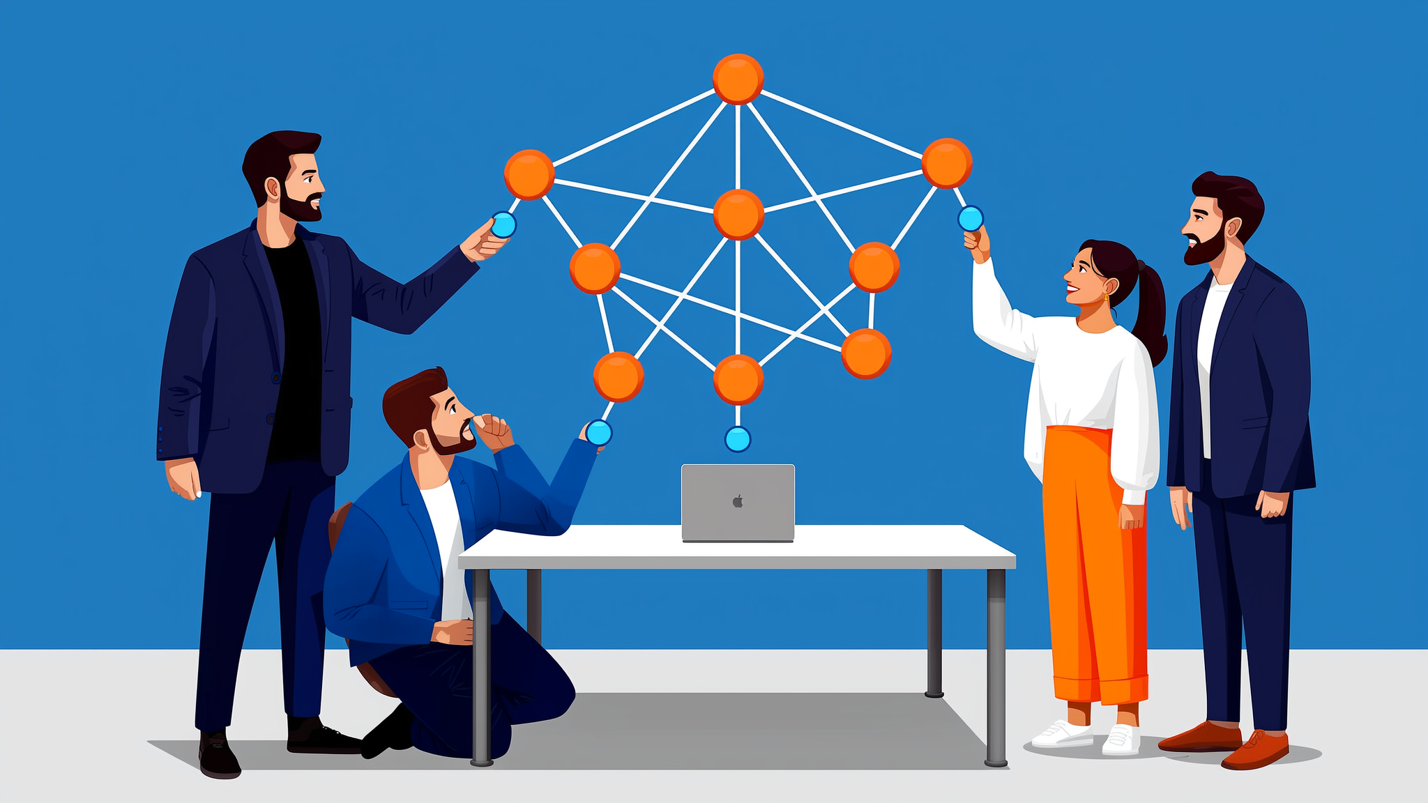 A professional flat vector illustration comparing traditional SEO index search and modern Generative Engine Optimization citation networks.