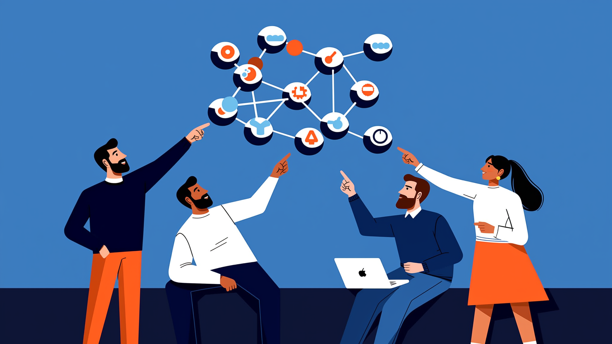 A minimalist flat vector illustration representing the optimization of Reddit community signals for AI search engines in 2026.