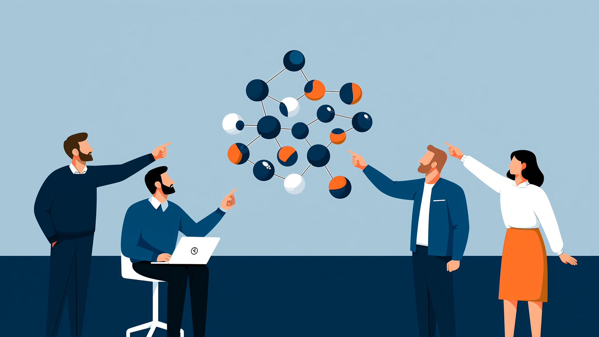 A flat vector illustration representing the conversion of AI search citations into actionable marketing leads and revenue data in a 2026 contemporary style.
