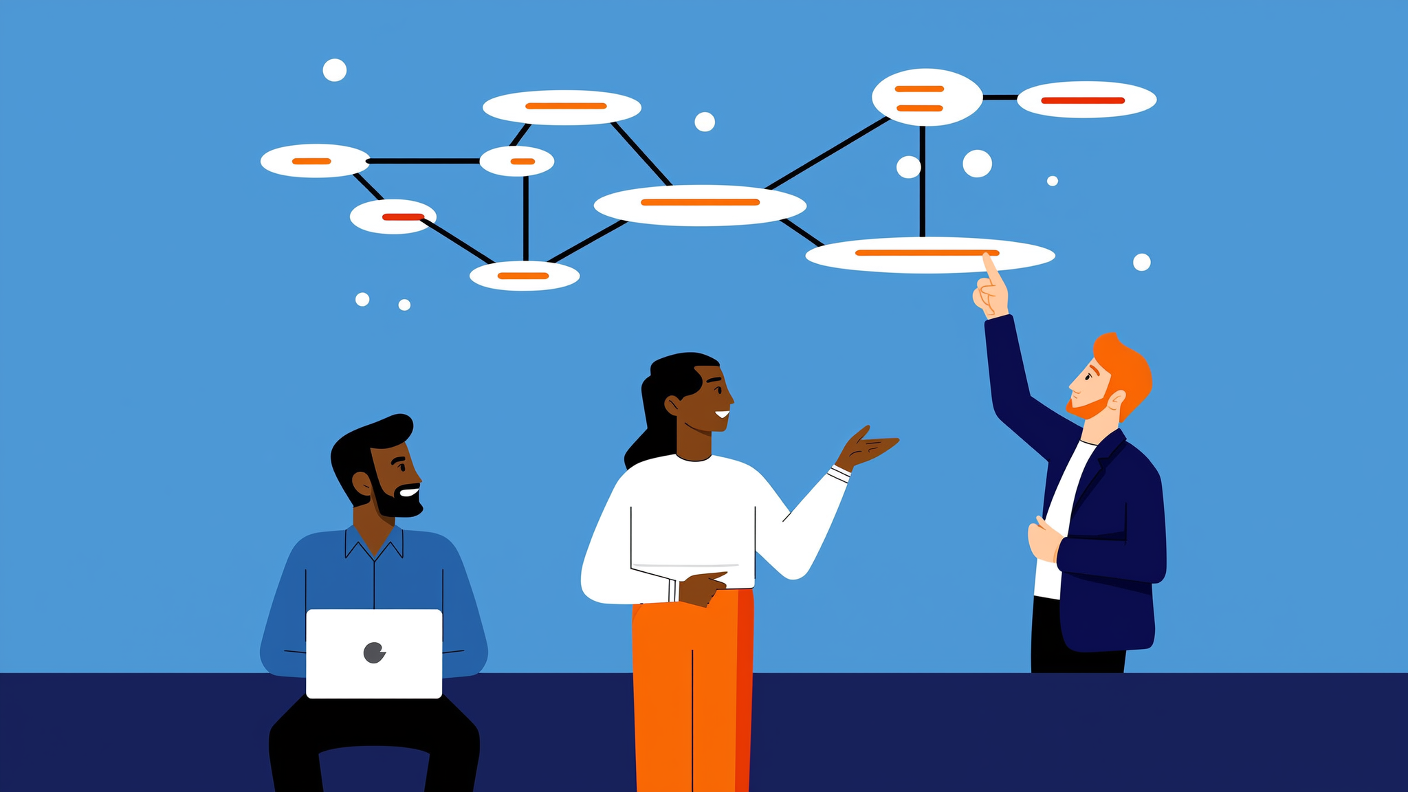 Conceptual illustration of AI discovery marketing infrastructure and digital data flows in a modern 2026 environment.