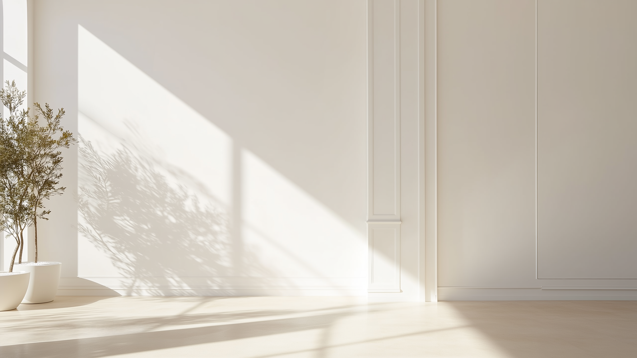 Minimalist and clean abstract representation of skin clarity and harmony in a luxury clinic setting.