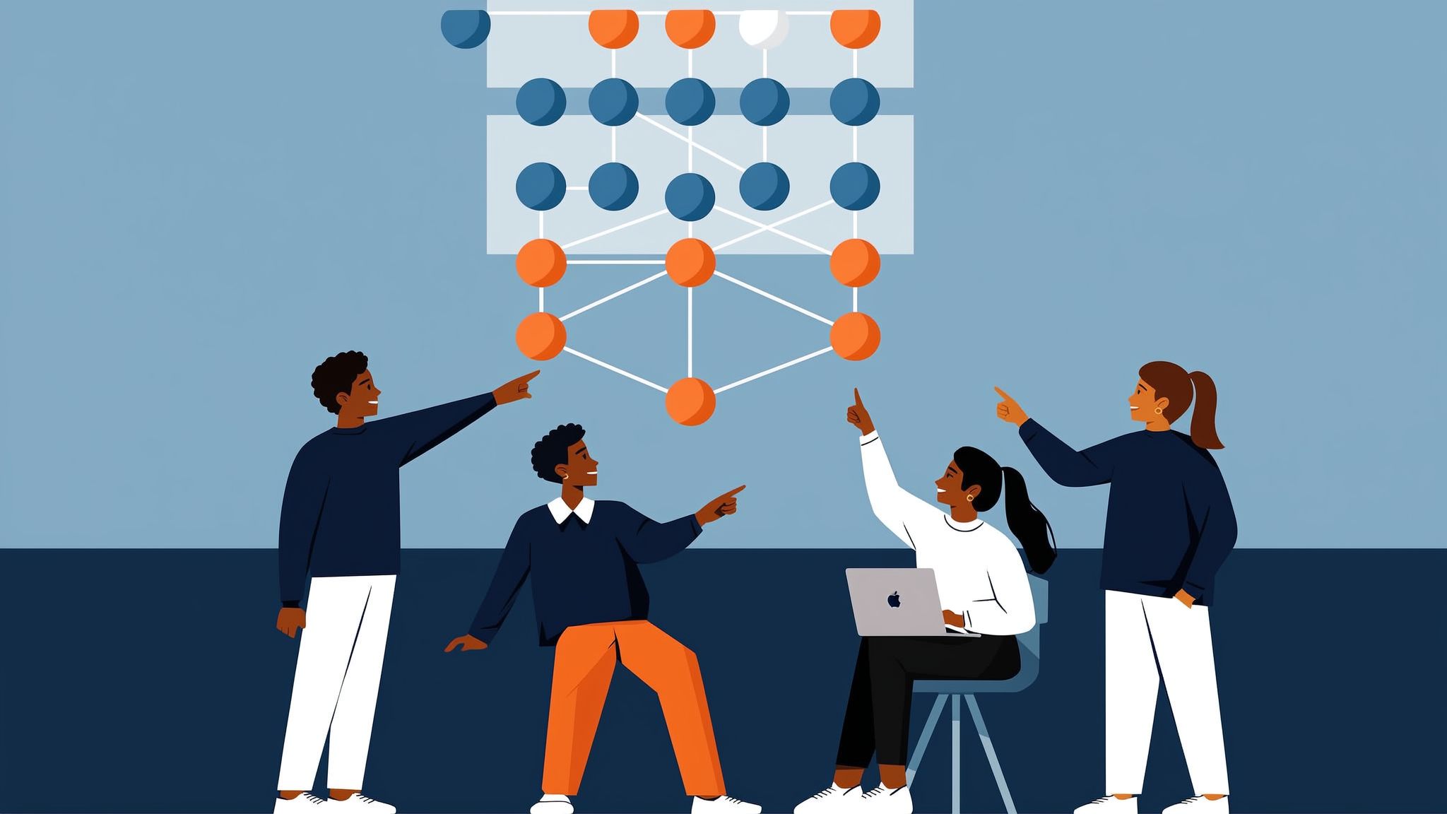 Flat vector illustration representing Perplexity SEO strategy and AI answer synthesis for 2026.