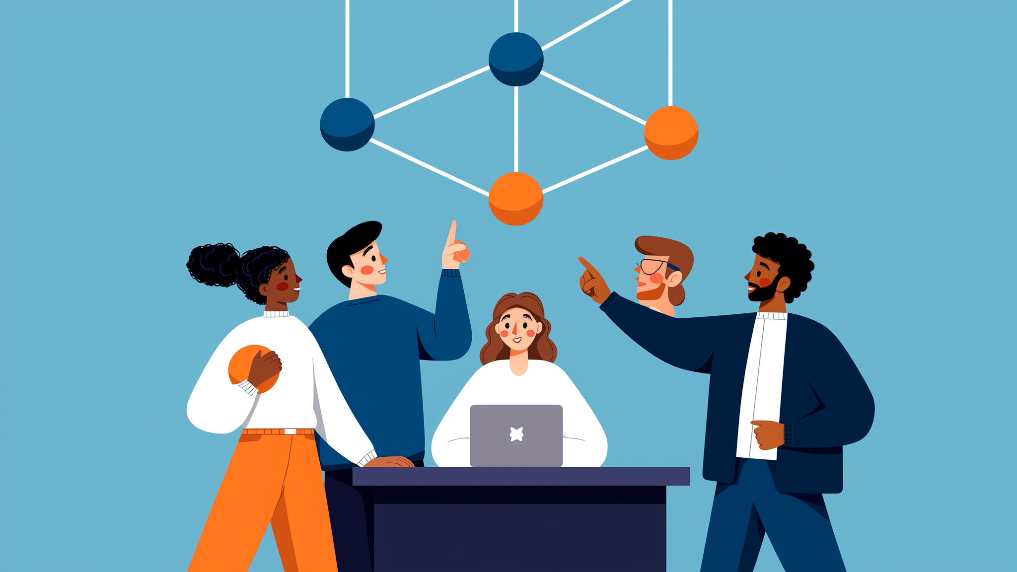 A professional flat vector illustration representing AI-driven lead signals and strategic sales funnel optimization in 2026.